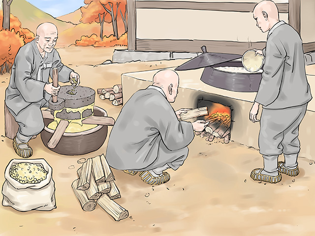 두부를 만드는 과정