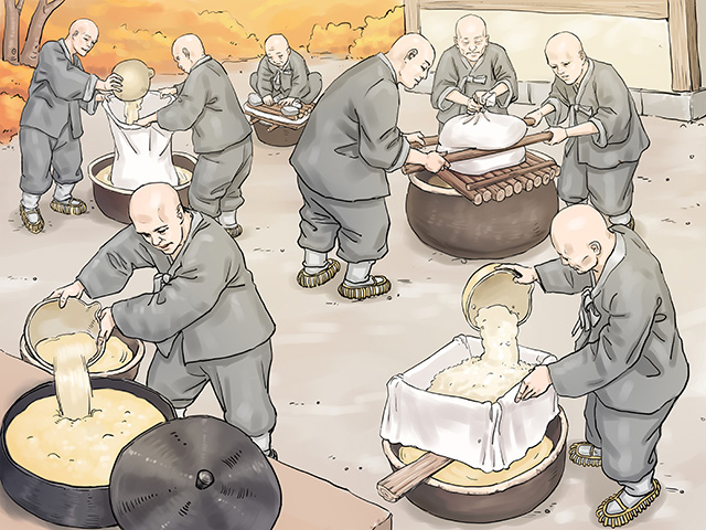 두부를 만드는 과정