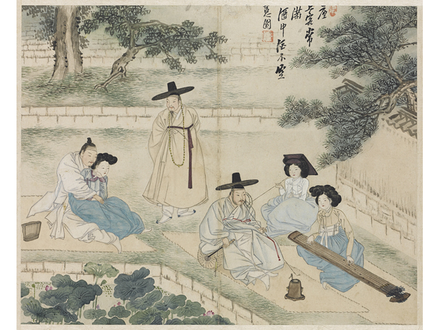 신윤복 청금상련(廳琴賞蓮)