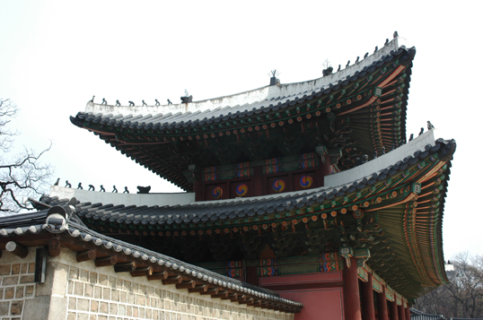 창덕궁 돈화문 좌측면 지붕