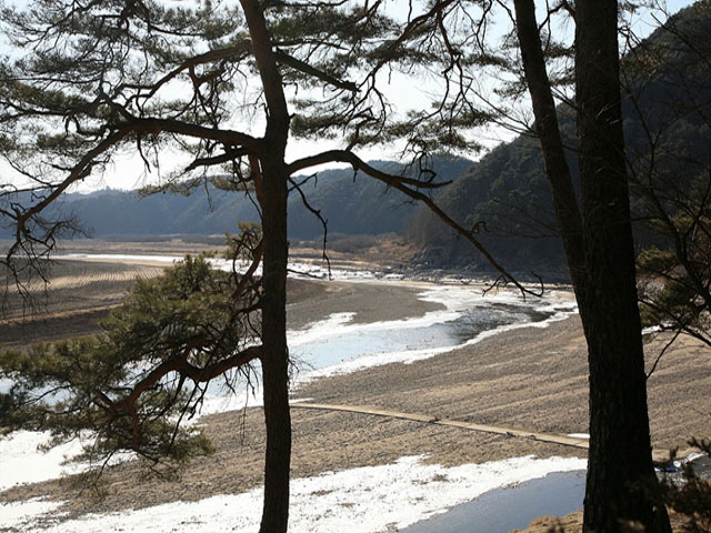 도산서원 앞 낙동강