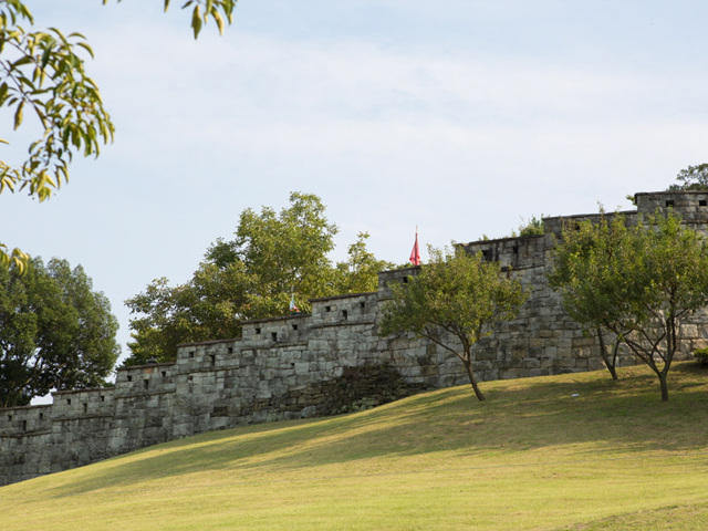 진주성 여장 근경