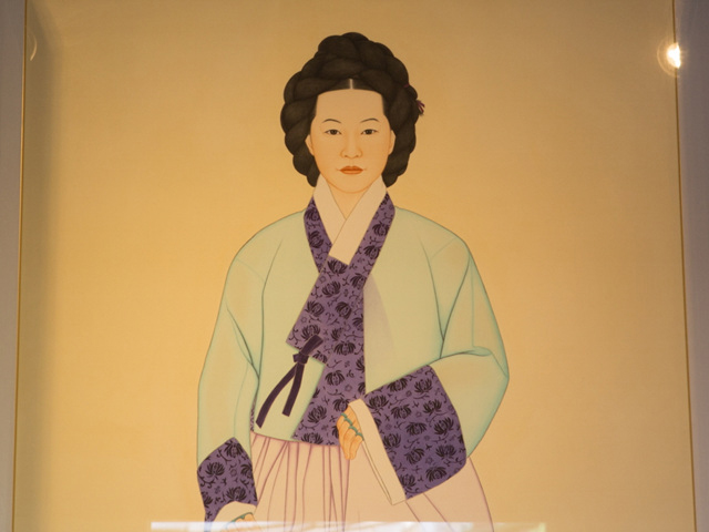 진주성 의기사 논개사당 내 논개 초상