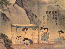 신윤복 주유청강