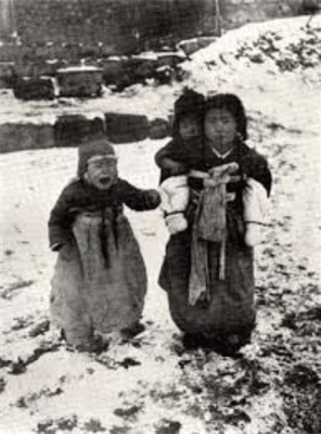 1900년대 초 조선의 겨울 풍경 